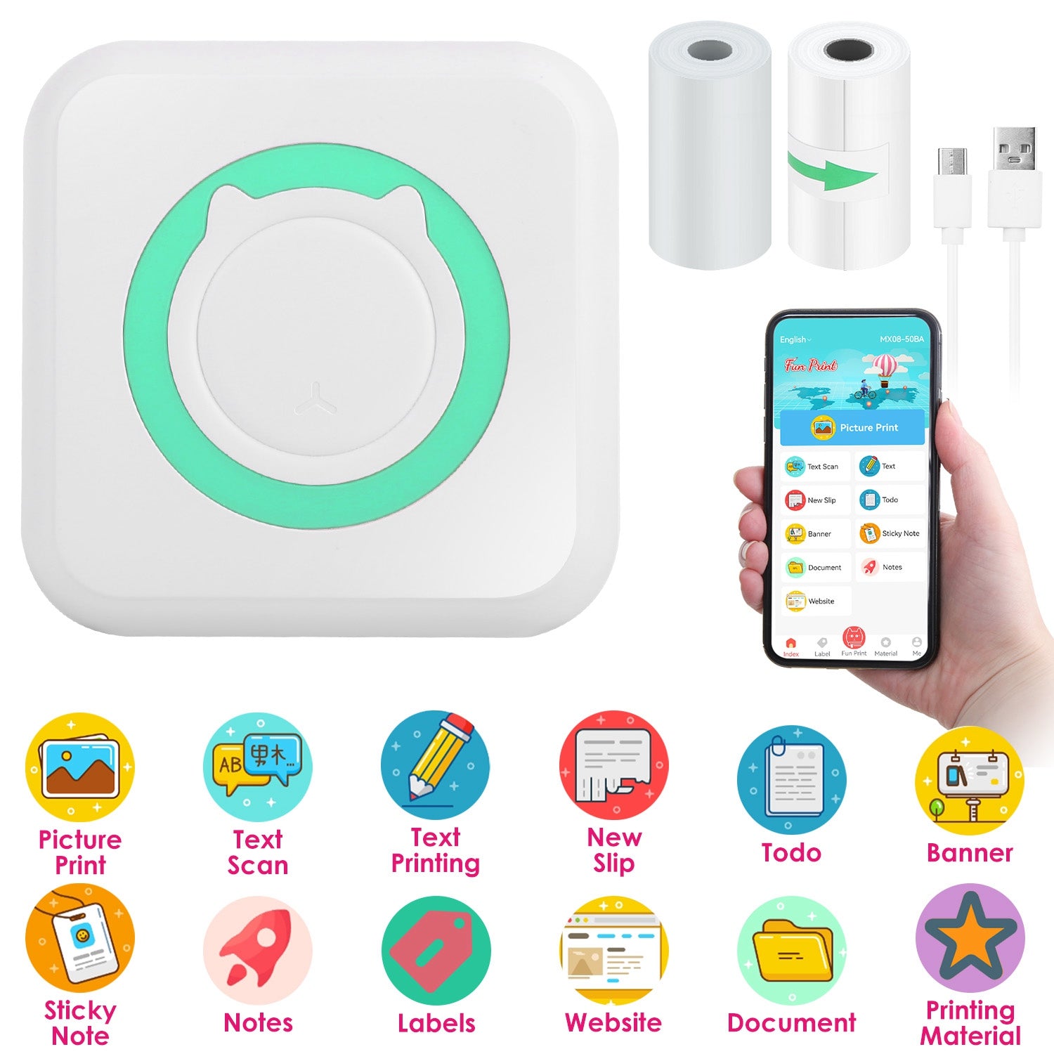 Mini Printer - Printer Paper &