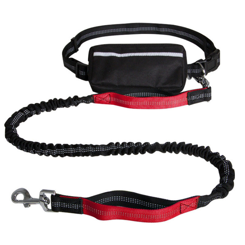 Hands-Free Dog Leash Retractable Explosion-Proof Reflective Nylon Pet Hand Holding Rope