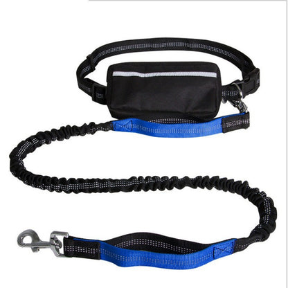 Hands-Free Dog Leash Retractable Explosion-Proof Reflective Nylon Pet Hand Holding Rope