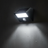 Solar motion sensor outdoor security light with bright LED illumination