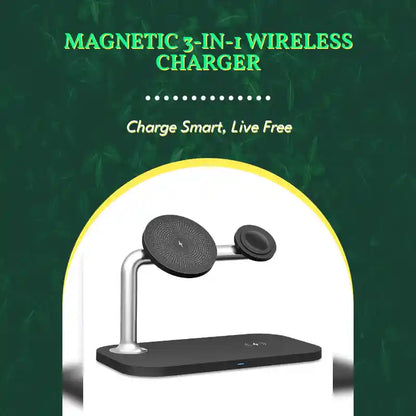 Magnetic 3-In-1 Wireless Charger by@Outfy