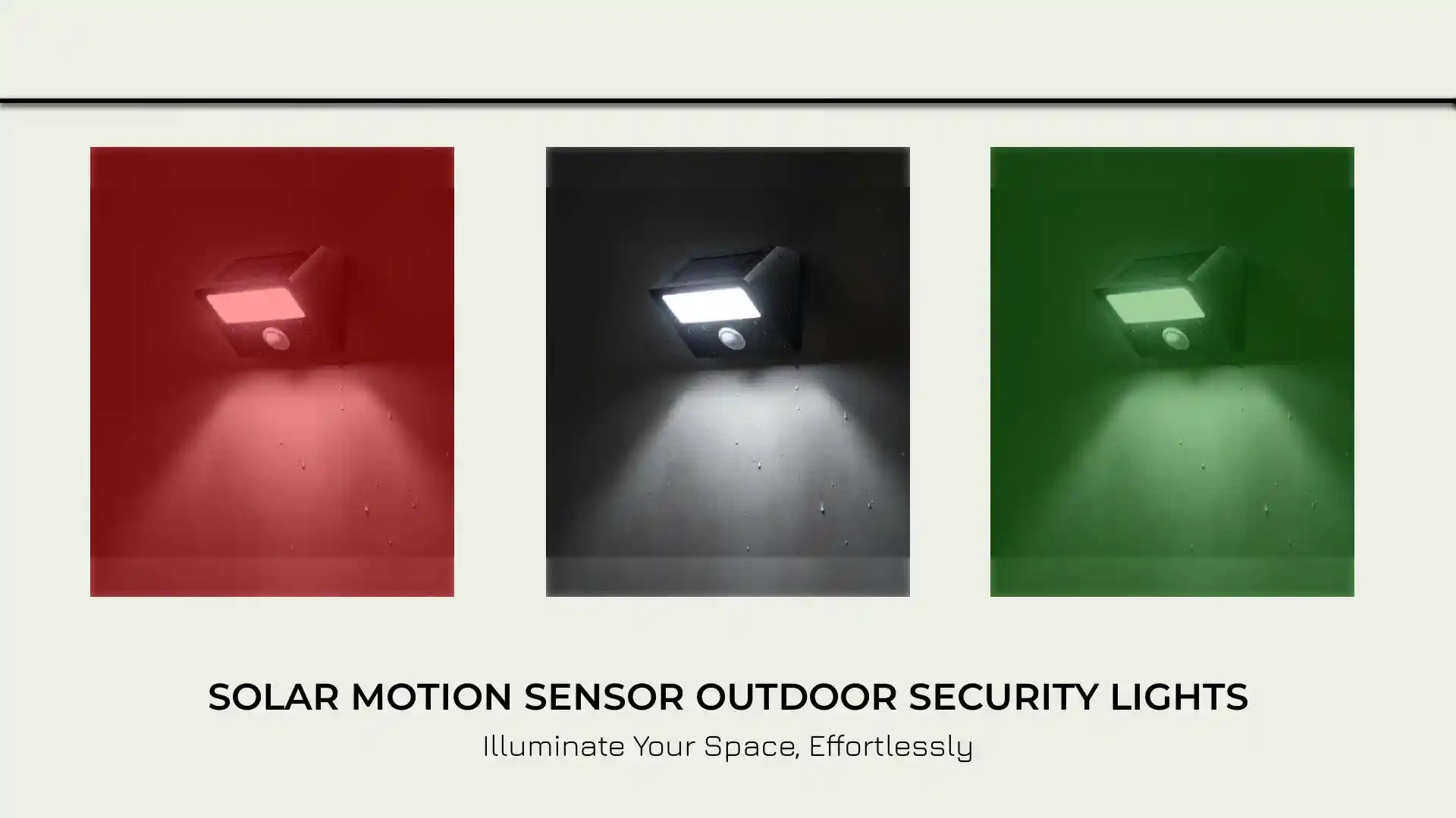 Solar Motion Sensor Outdoor Security Lights by@Outfy