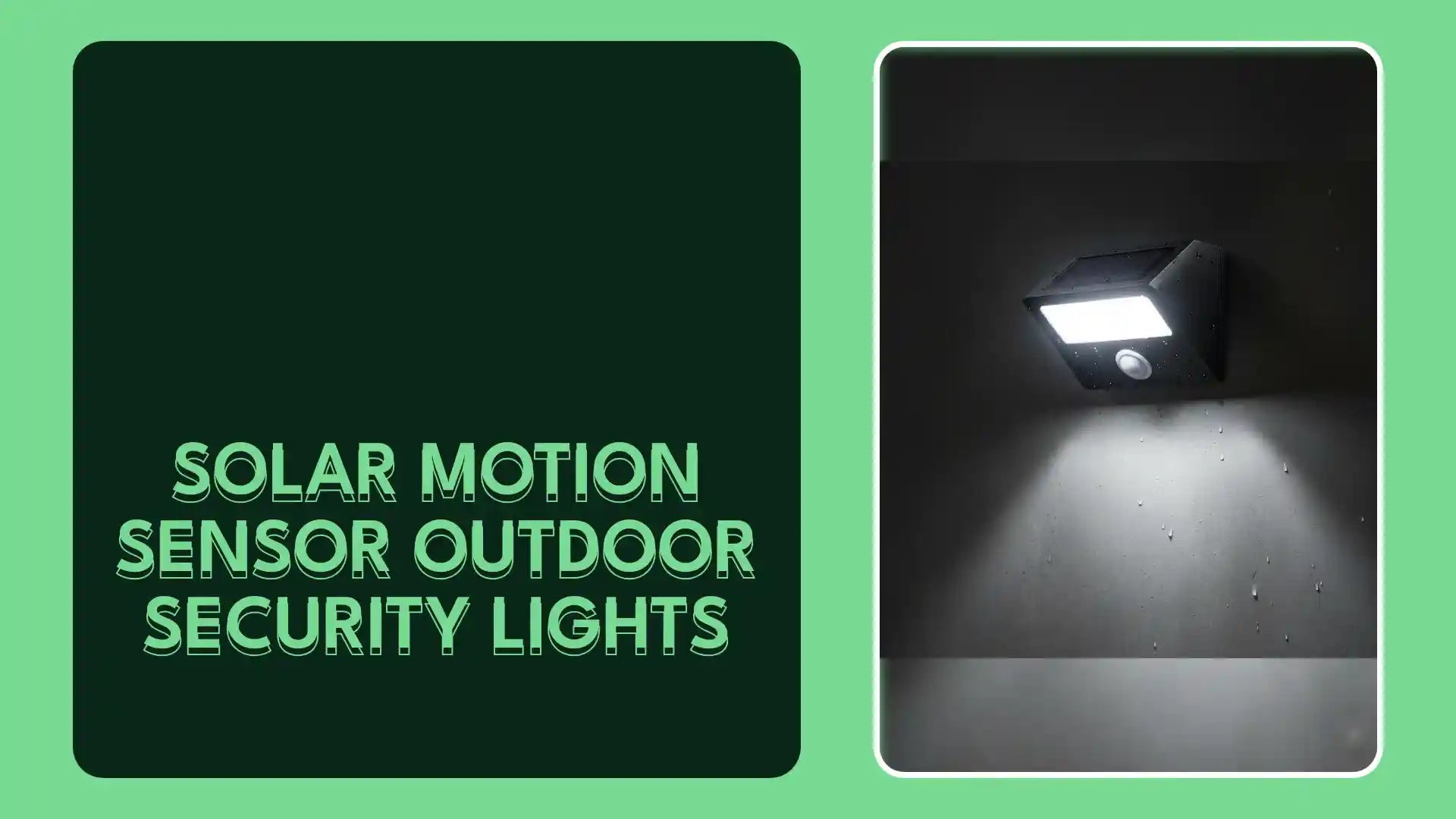 Solar Motion Sensor Outdoor Security Lights by@Outfy