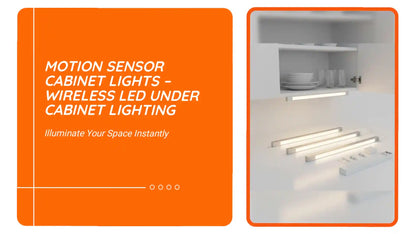 Motion Sensor Cabinet Lights &amp;ndash; Wireless LED Under Cabinet Lighting by@Outfy