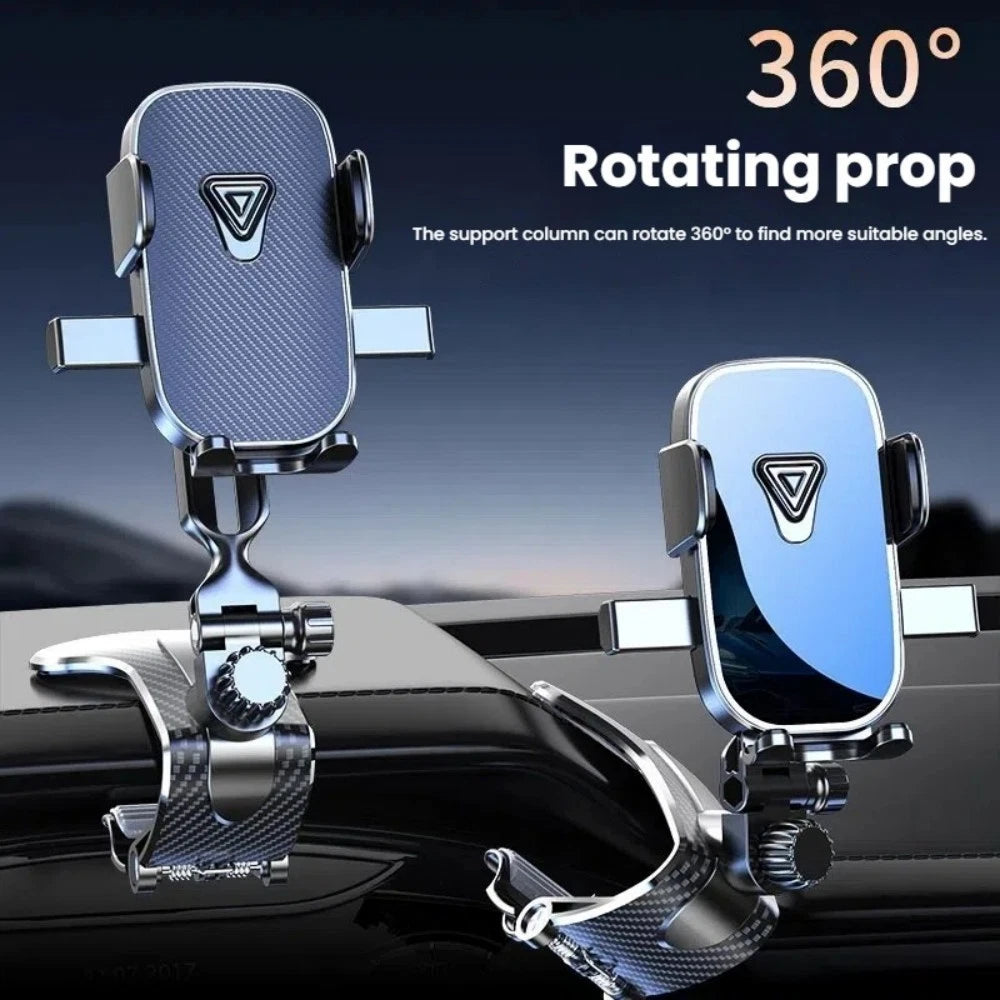 Magnetic Car Phone Mount – Universal 360° Rotating Dashboard &amp; Vent Holder